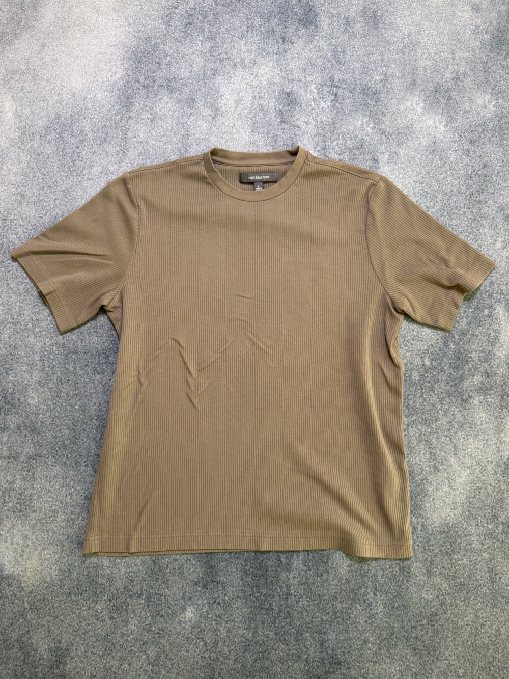 croft & barrow Olive Ribbed Short Sleeve Tee